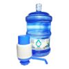 PACK 3 – BOTELLÓN ENVASE 20 L RETORNABLE+AGUA + BOMBA MANUAL AZUL-BLANCO